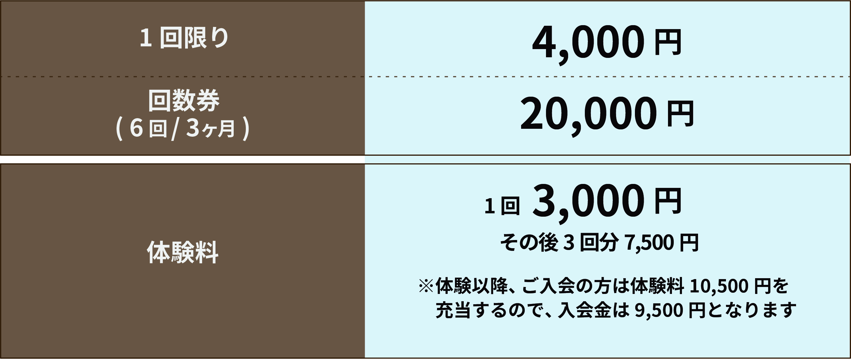 レッスン受講料